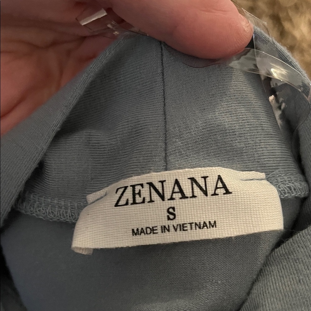 Zenana Outfitters Light Blue Open Cardigan - Picture 2 of 2